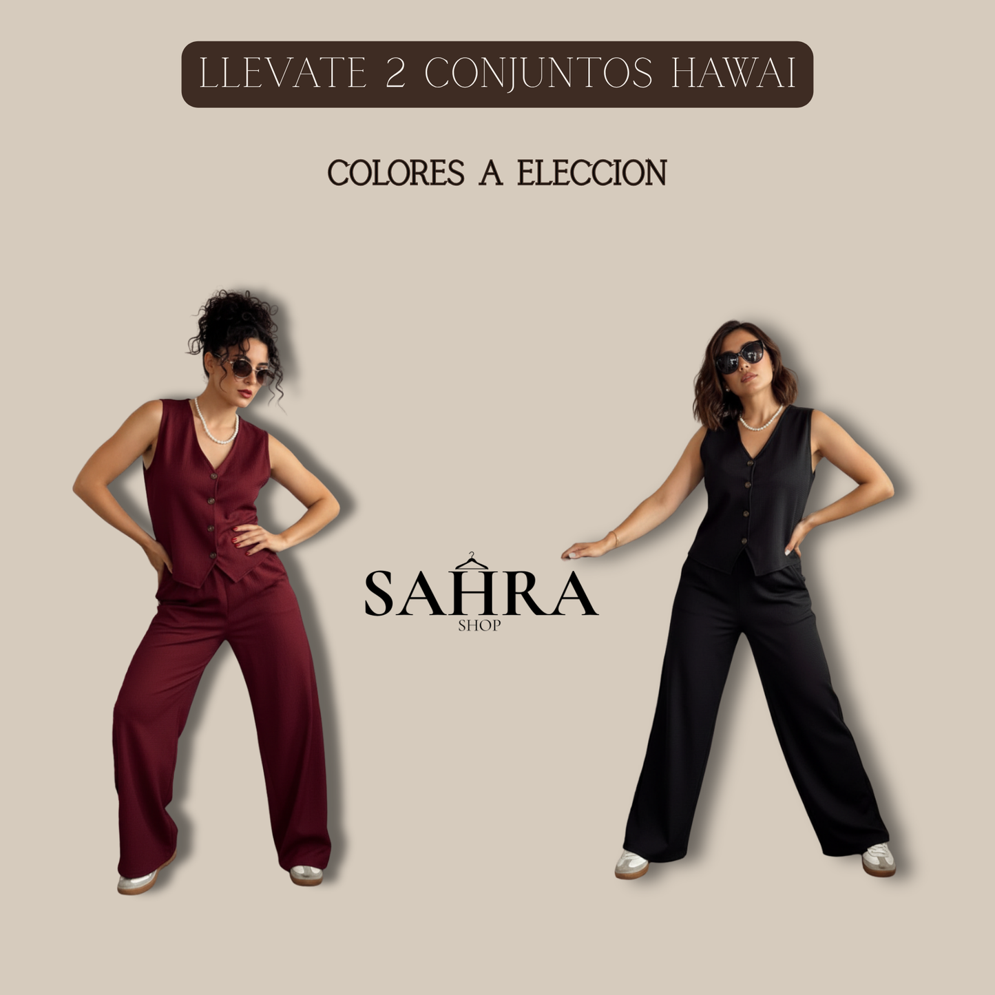 2x1 Conjunto Hawai | ¡2 Conjuntos al precio de 1!
